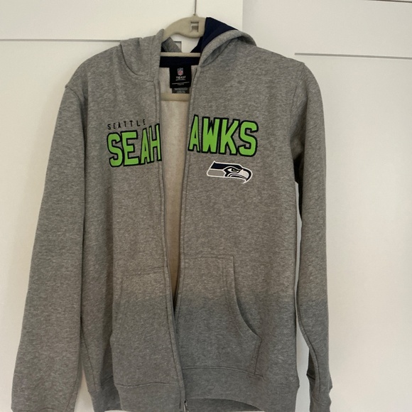 Seahawks Zip  Hooded Sweatshirt - Picture 3 of 3